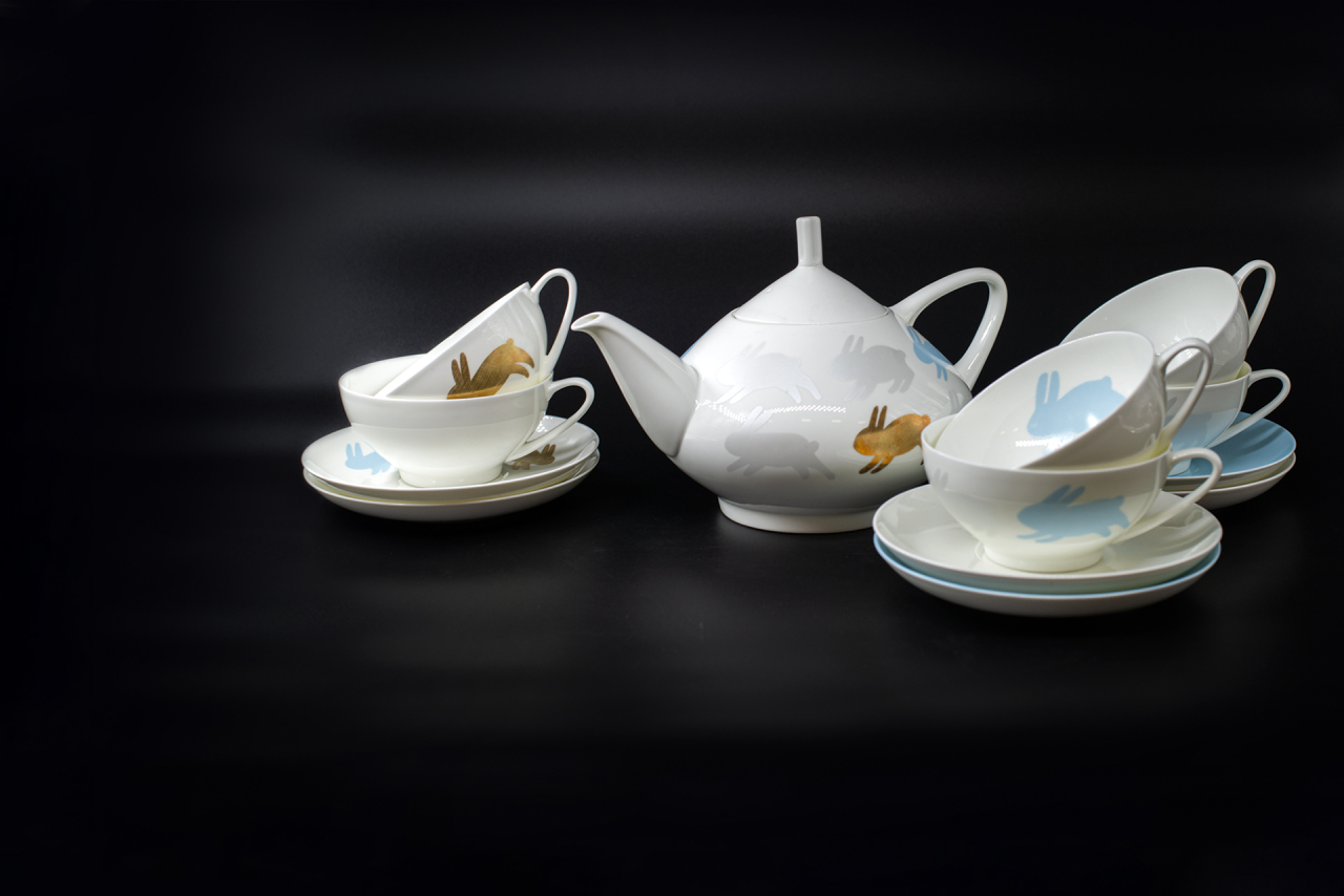 Сервиз чайный 13 предметов на 6 персон, Снежное утро, на форме Купольная, арт 61.20983.00.1, 