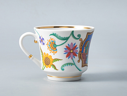 Чашка с блюдцем чайная 220 мл форма Банкетная рисунок Чудоград. Камаринская арт. 81.29158.00.1