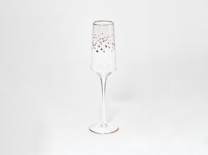 Набор из 2-х бокалов для шампанского 230 мл в подарочной упаковке, рисунок Азур золотой, арт 14.11448.07, 