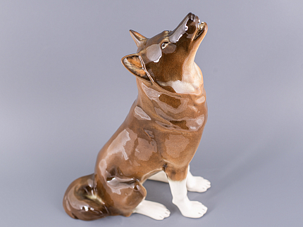 Скульптура Волк сидящий арт. 82.06370.00.1