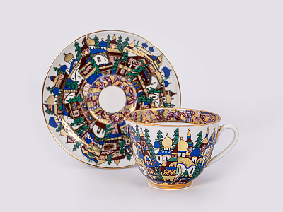 Сервиз чайный, форма Весенняя, рисунок Русская фантазия, арт. 81.20886.00.1