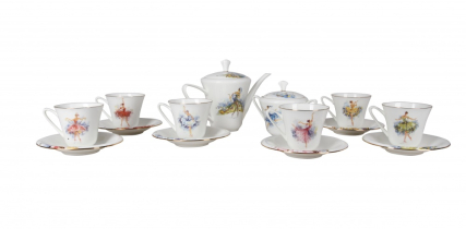 Сервиз чайный форма Сад рисунок Феи, 6 персон 14 предметов арт. 81.25021.00.1, 