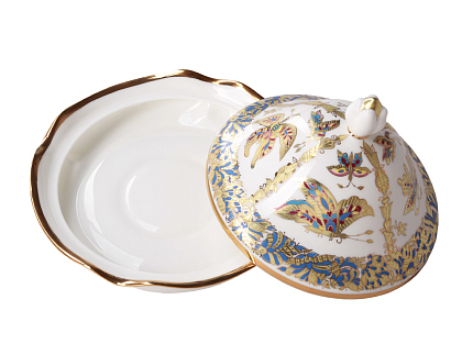Сервиз чайный форма Наташа рисунок Фантастические бабочки 6 персон 30 предметов арт. 81.15141.00.1