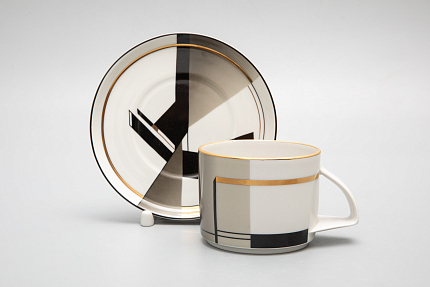 Чашка с блюдцем чайная форма Баланс рисунок Проект 1 арт. 81.28761.00.1