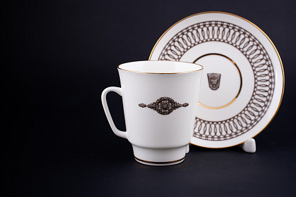 Чашка с блюдцем Кружево города, форма Майская, арт 61.21019.00.1