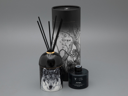 Аромадиффузор  в подарочной упаковке, форма Тор, рисунок Тотем Волк Аромат Балтийский берег, арт 81.33434.00.1, 
