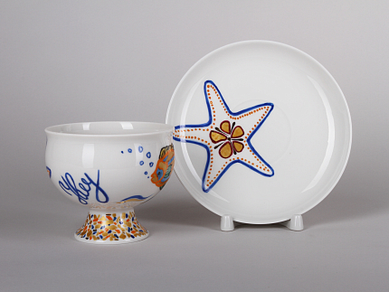 Чашка с блюдцем кофейная 160мл.,  форма Классическая,  рисунок Сказка для чемпиона арт. 81.24835.00.1