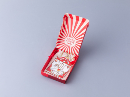 Елочная игрушка Гранд цирк в подарочной упаковке, рисунок Карусель арт 81.34388.00.1, 