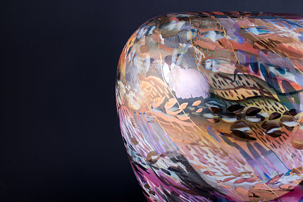 Ваза Красное море Шторм, на форме Антоновка, арт. 60.15405.00.1