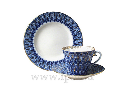 Трехпредметный комплект чайный Лучистая Незабудка 235 мл арт. 81.10304.00.1