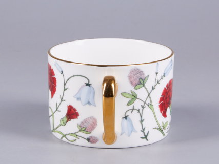 Чашка с блюдцем 250 мл форма Идиллия рисунок Сад Алисы арт. 81.30747.00.1, 