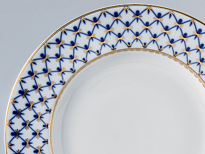 Тарелка Плоская Кобальтовая сетка 240 мм арт. 80.03647.00.1
