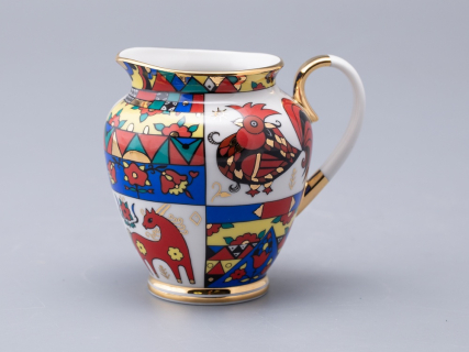 Сливочник 400 мл., форма Весенняя, рисунок Народные узоры, арт. 80.60812.00.1, 