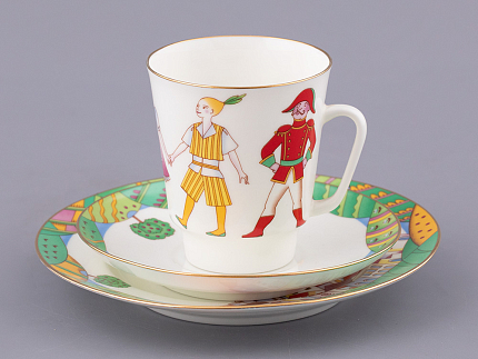 Трехпредметный комплект 165 мл форма Майская рисунок Балет Чиполлино, арт. 81.28737.00.1