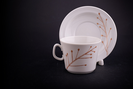 Сервиз чайный форма Молодежная, рисунок Сентябрь на 6 персон 20 предметов, арт 61.21023.00.1