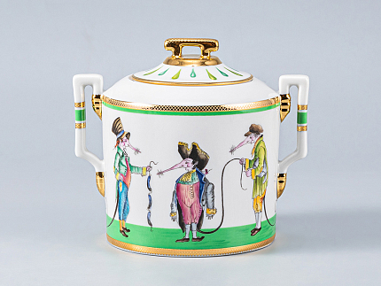 Сахарница форма форма Гербовая рисунок Крысята-воришки арт. 80.54329.00.1