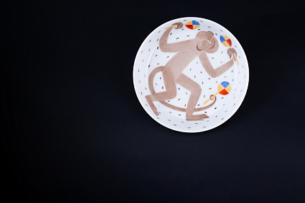 Тарелка декоративная Золотой джаз, на форме Европейская, арт 60.09099.00.1