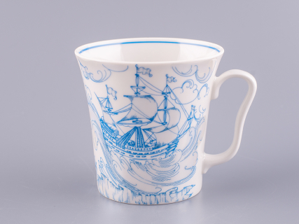 Бокал с блюдцем 360 мл форма Ленинградский рисунок Бригантина арт. 81.11000.00.1, 