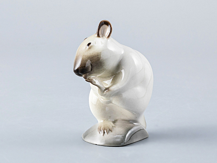 Скульптура форма Мышь умывающаяся рисунок Сиамская арт. 82.61113.00.1