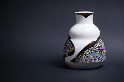 Ваза Крылья стрекозы на форме Зимняя средняя  арт 60.14880.00.1