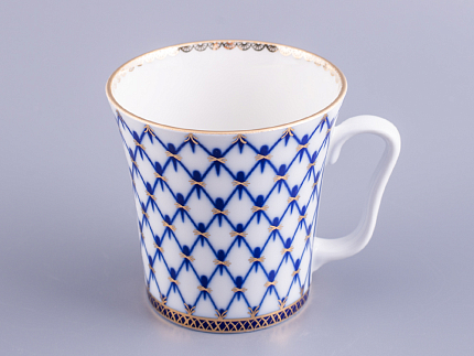 Бокал с блюдцем Ленинградский Кобальтовая сетка 360 мл арт. 81.13955.00.1