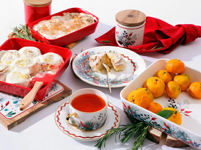 Набор для запекания с деревянной крышкой ( 2 предм.квадратные ) форма Стандартная рисунок Календа арт. 42.00043.00.1, 