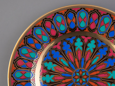 Тарелка декоративная 270 мм Европейская, в подарочной упаковке, рисунок Готическая 2 арт. 81.25624.00.1