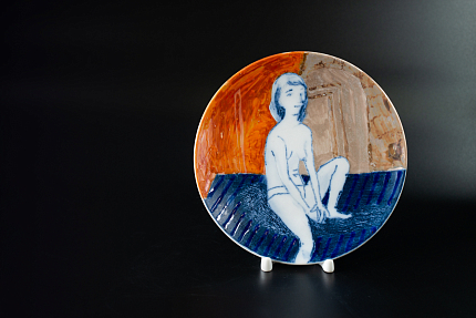 Декоративная тарелка Модель 4, на форме Эллипс, арт 60.10528.00.1