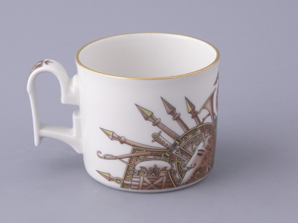Чашка с блюдцем в подарочной упаковке, форма Охотничий, рисунок Триумф Штандарт Победы, арт. 81.32468.00.1, 