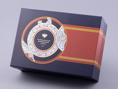 Бокал с блюдцем в подарочной упаковке, форма Гранд, рисунок Полководцы России Федор Ушаков, арт. 81.32433.00.1