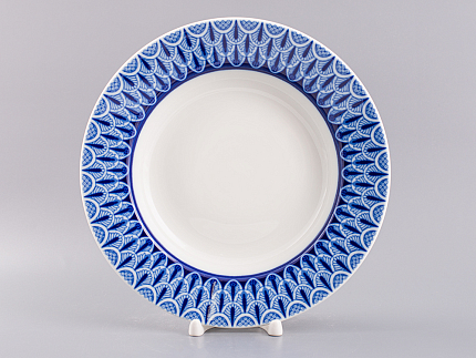 Тарелка 220 мм форма Глубокая, рисунок Ажур, арт.80.99827.00.1