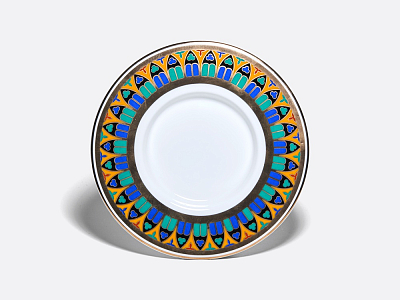 Бокал с блюдцем и крышкой 390 мл в подарочной упаковке, форма Топ, рисунок Готический 10, арт. 81.34169.00.1