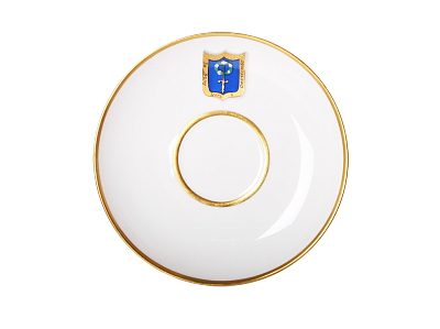 Чашка с блюдцем чайная 240 мл форма Александрия рисунок Коттеджный арт. 81.15359.00.1