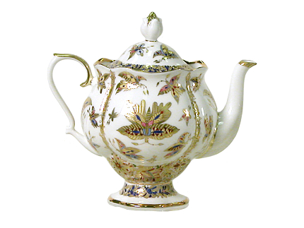 Сервиз чайный форма Наташа рисунок Фантастические бабочки 6 персон 30 предметов арт. 81.15141.00.1