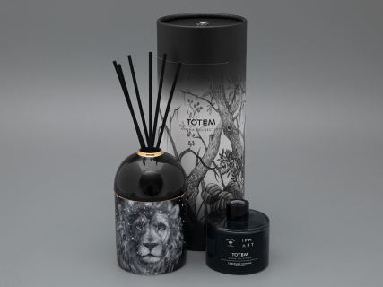 Аромадиффузор в подарочной упаковке, форма Тор, рисунок Тотем Лев, Аромат Северное сияние, арт 81.33435.00.1, 