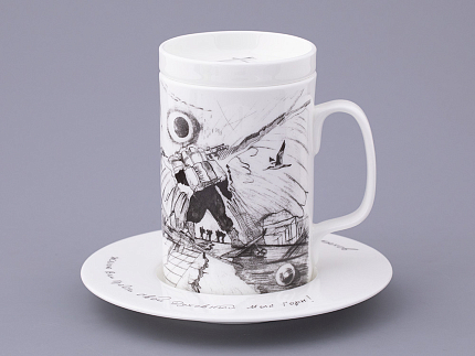 Бокал с крышкой в подарочной упаковке, форма Top. рисунок Путь на Север, арт. 81.32934.00.1