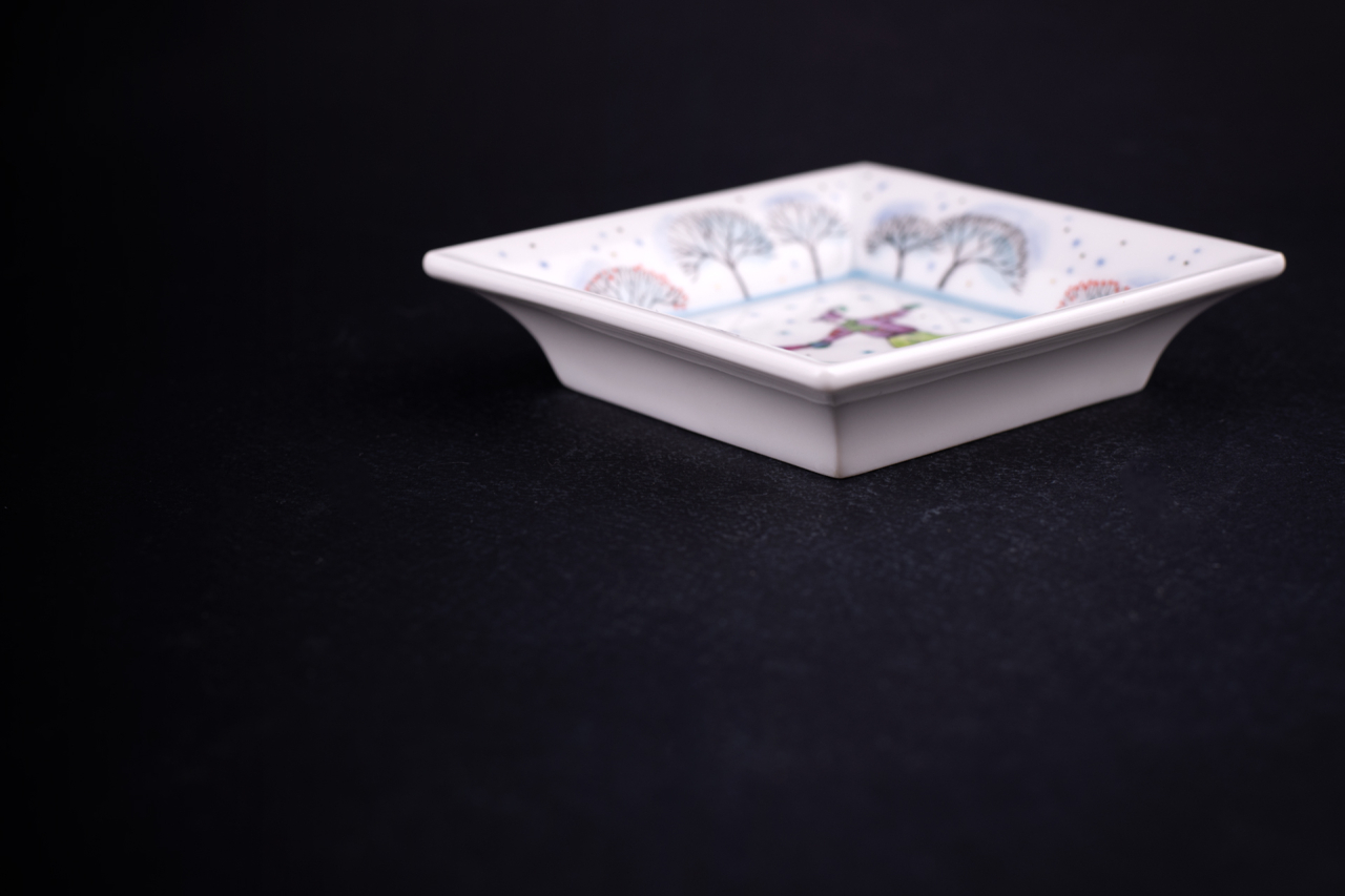 Подставка для мелочи, рисунок Зимний день, форма Европейская, арт 60.05625.00.1, 