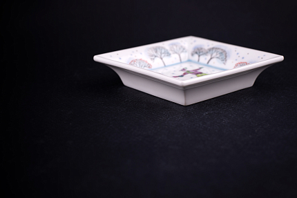 Подставка для мелочи, рисунок Зимний день, форма Европейская, арт 60.05625.00.1