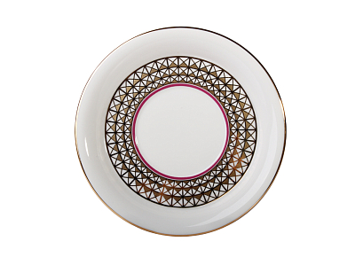 Чашка с блюдцем кофейная 160 мл.,  форма Гербовая, рисунок Замоскворечье (мет) арт. 81.23974.00.1