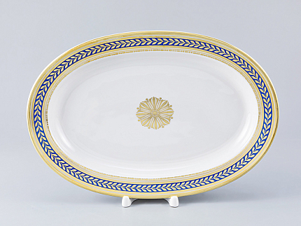 Блюдо овальное Молодежная Золотой 52 280 мм арт. 80.65359.00.1