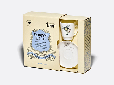 Подарочный набор форма Майская рисунок Фитюлька. Автор идеи Георгий Данелия арт. 81.23682.00.1