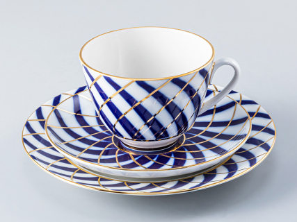 Трехпредметный комплект чайный Весенняя Тодес 230 мл арт. 81.14823.00.1, 