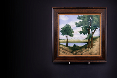 Пласт в багете 350х350 мм, Русский пейзаж арт. 80.88963.00.1