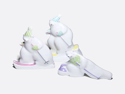 Скульптура форма Медведь-Биатлонист рисунок Медведь-Биатлонист арт. 82.78214.00.1