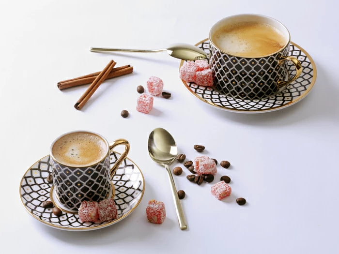 Чашка с блюдцем 250 мл форма Идиллия рисунок Неро арт. 81.31117.00.1, 