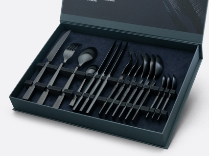 Комплект столовых приборов Урбан matte black 4 персоны, 16 предметов арт. 14.12013.01, 