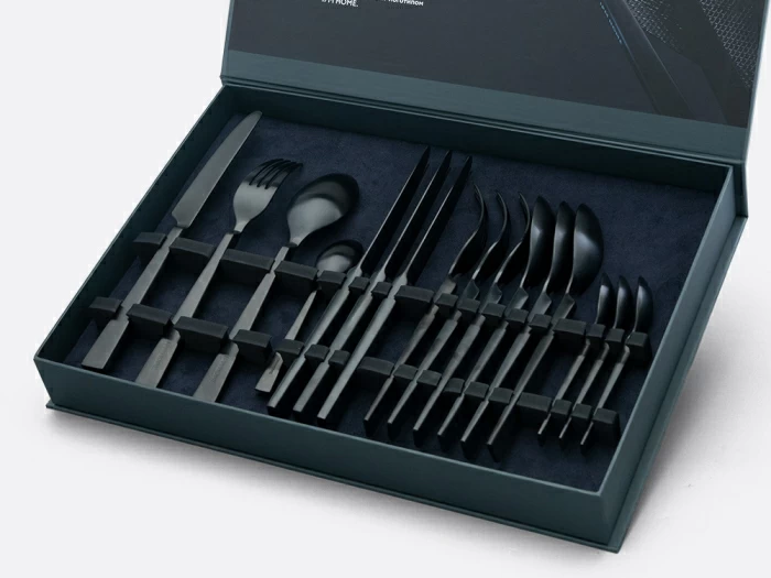 Комплект столовых приборов Урбан matte black 4 персоны, 16 предметов арт. 14.12013.01, 