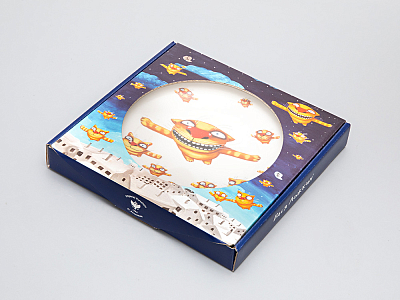 Подарочный набор дек. тарелка Эллипс Вася Ложкин. Вечерний полет, арт. 81.29341.00.1