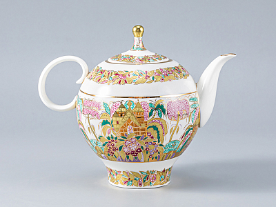 Сервиз чайный Яблочко Пейзажный фриз, 6 персон 20 предметов, арт. 81.21495.00.1