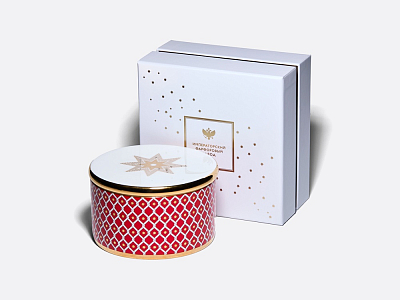 Подарочный набор шкатулка форма Идиллия рисунок Скарлетт арт. 81.28258.00.1